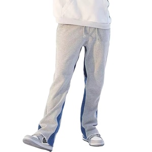 Pantalons de survêtement French Terry 100% coton personnalisés hommes Streetwear coupe ample pantalons de survêtement évasés hommes coupe confortable course entraînement - Product Image 3