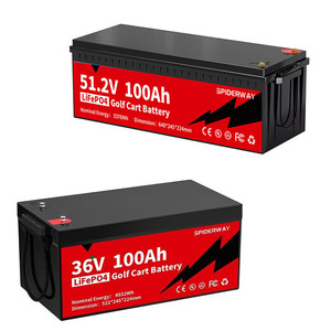 Batterie de chariot de golf LiFePO4 36V 100Ah, batterie lithium-fer-phosphate à décharge profonde 4032Wh pour camping-car, marine et stockage d'énergie - Product Image 3