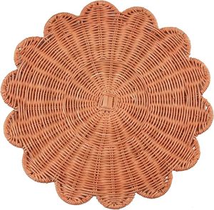 Set de table rond en rotin tressé écologique, fait main, pour la décoration de table, restaurant, hôtel, mariage - Product Image 2