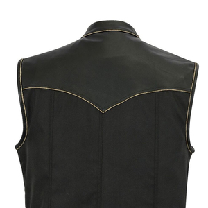 Chaleco de Cuero Genuino para Hombre, para Miembros de Clubes, para Viajes y Uso al Aire Libre, con Servicio OEM - Product Image 6