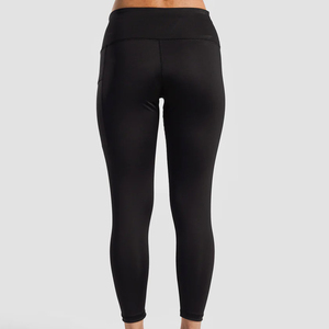 Leggings con Cierre, Cintura Alta, Elásticos, Tejidos, para Yoga, Transpirables, para Fitness, Casuales, con Costuras y Logotipo en la Cintura - Product Image 3