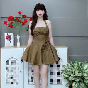 Elegante Vestido Maxi para Mujer, Diseño Sencillo y Sólido, Cómodo, Casual y Formal para Diversos Eventos, en Seda - Product Image 5