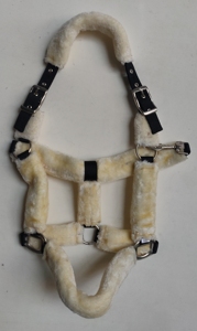 Cabestro de nailon personalizado para caballo con cubierta de piel de visón, cabestro de polipropileno de cobertura completa, precio al por mayor - Product Image 5
