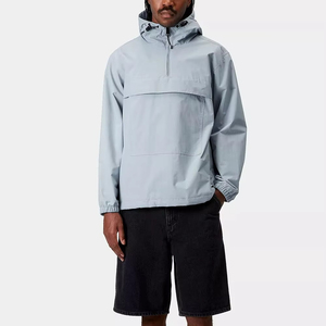 Men Polyester Nylon Windbreaker Short Set Zipper Jackets and Shorts Unique Style Two Piece Set OEM <b>Wind</b> <b>Breaker</b> Sets For Men - Product Image 5