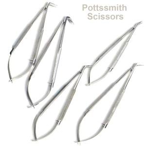 Tijeras Anguladas con Resorte JACOBSON, Mango Plano, Hojas Finas, Longitud Total 6.5 Pulgadas (16.5 cm), Herramienta Microquirúrgica ZETOMEDPRO - Product Image 5