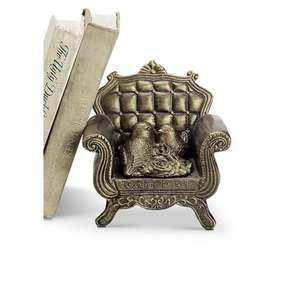 Porte-livres en forme d'ananas plaqué or, sculpture décorative en métal, accessoire de bureau élégant pour la maison, style glamour, 2 pièces - Product Image 4