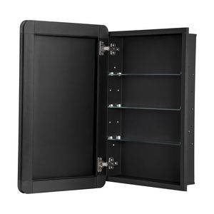 Armadietto per Medicinali 16 X 24 Pollici con Cornice in Alluminio, Specchio da Bagno a 2 Livelli Regolabili, Accessorio per Arredo Bagno - Product Image 1