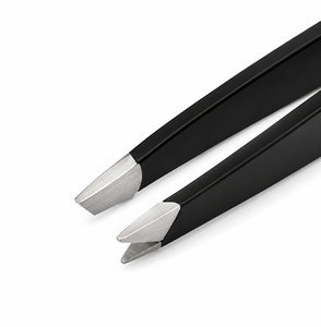 แหนบถอนขนคิ้วปลายเฉียงสแตนเลสอย่างดี สำหรับกำจัดขนอย่างแม่นยำ - Product Image 2