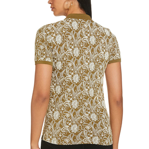 Camisetas de Polo Deportivas Casuales para Mujer, Camisetas de Verano de Manga Corta con Estampado de Cuadros por Sublimación - Product Image 2