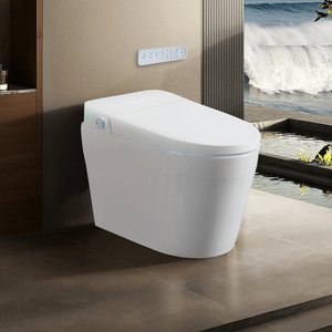 Sedile WC Bidet Senza Serbatoio Intelligente con Sciacquone Automatico e Sedile Riscaldato Apribile/Chiudibile, Acqua Calda Integrata con Tecnologia Smart - Product Image 1