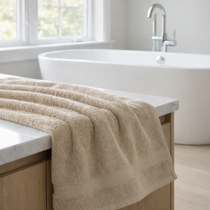 ผ้าขนหนูอาบน้ำผ้าฝ้ายแท้ 100% 600 GSM เนื้อนุ่มพิเศษ ซึมซับน้ำได้ดี สีพื้น ทออย่างหรูหรา ชุดผ้าขนหนูบีบอัดสำหรับใช้ในบ้าน แห้งเร็ว เหมาะสำหรับสปา - Product Image 3