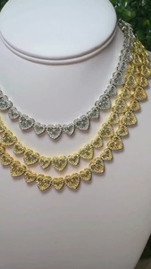 Collares de cadena cubana de plata de ley 925 con diamantes, los más vendidos, para uso diario y estilo informal, a buen precio. - Product Image 6