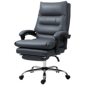 Sedia da Ufficio Grigio Scuro con Funzione Massaggio per Uso in Lounge, Computer e Sale Conferenze - Product Image 5