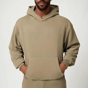 Sudadera con Capucha y Cierre para Hombre, Color Verde Oliva, Corte Regular, Forro Polar, Color Sólido, Estilo Casual para Otoño - Product Image 5