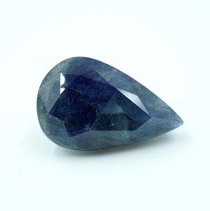 HAYAAT GEMS - Piedra Preciosa de Zafiro Azul Natural en Forma de Pera de 51,25 ct, Piedra Suelta Facetada (29x17,5x14 mm) para la Elaboración de Joyas - Product Image 1