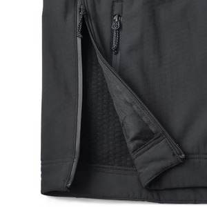 Custom <b>Men</b> Softshell Fishing Hoodie Windproof Fleece Lined Performance <b>Pullover</b> With Face Mask Zip Pockets Outdoor Jacket - Product Image 4