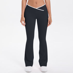 Femme Solid Yoga <b>Leggings</b> and <b>Short</b> Sleeve Top 2-Piece Set Elastic Waist High Waist Windproof Activewear - Product Image 6