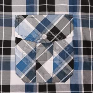 Franela de Algodón a Cuadros Cómoda al por Mayor, 100% Algodón, Manga Corta, Diseño Casual OEM, Impresión de Alta Moda, Tela de Franela de Algodón - Product Image 3