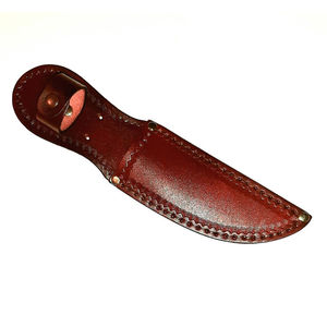 Funda de cuero para cuchillo, funda para cuchillo de hoja fija, funda de cuero hecha a mano, funda para cuchillo para acampar al aire libre, funda para cuchillo para llevar en el cinturón. - Product Image 1