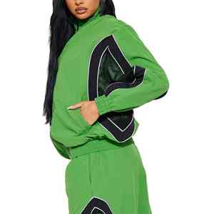 Women 2026 Sports Training <b>Windbreaker</b> Zipper Tracksuit Polyester Lightweight Waterproof Quick-Dry Anti-Bacterial For Women - Product Image 3