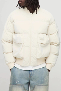 Chaqueta Acolchada Ligera OEM en Oferta para Hombre, con Logotipo Personalizado Serigrafiado, Cuello Alto, Chaqueta Acolchada Ultraligera para Exteriores - Product Image 5