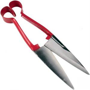 Tijeras profesionales manuales para esquilar ovejas No.10, de alta resistencia, para cortar lana, marca personalizada, mango rojo, duraderas y fáciles de usar. - Product Image 2
