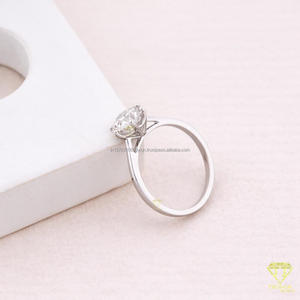Pear Cut Lab Grown Diamond <b>Solitaire</b> Engagement <b>Ring</b> in 925 Sterling <b>Silver</b> Classic Bridal Fine Jewelry Gift - Product Image 1