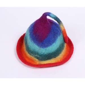 Gorro de Fieltro Arcoíris, Sombrero de Fieltro Colorido para Mujer de Feltandwool - Product Image 2