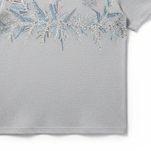 T-shirt personnalisé en strass pour femme, impression de logo en cristal, t-shirts respirants en coton biologique, vêtements de rue d'été - Product Image 4