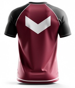 T-shirt de sport à col rond, séchage rapide, manches raglan, haut d'entraînement 100 % polyester, coupe ample, personnalisé, anti-plis pour homme - Product Image 4