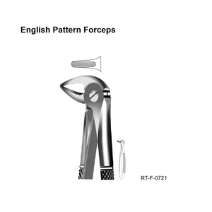 Pinzas de Extracción Dentales Ergonómicas de Acero Inoxidable con Patrón en Inglés, Certificadas por CE por Roboz Tech Pakistán - Product Image 5