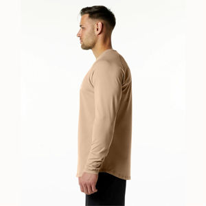 Men’s <b>long</b> sleeve t-shirt with premium cotton feel, relaxed fit and durable quality for <b>long</b> lasting comfort - Product Image 4