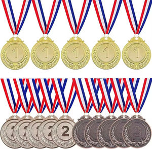 Médaille d'honneur universelle personnalisée en métal avec ruban, emblème et logo d'entreprise sur mesure pour sacs - Product Image 4