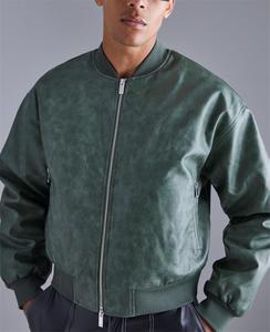Blouson Bomber Parachute Homme Léger et Coupe-Vent en Toile Non Tissée Écologique avec Cordon de Serrage, Style Urbain, Vente en Gros - Product Image 3