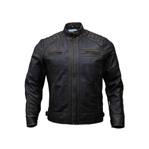 Casual Men Leather Jacket Lightweight Leather Stylish Outerwear Ideal For Daily Wear Riding And Street Fashion Style - Product Image 3
