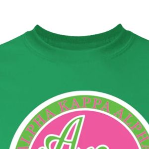Camiseta Personalizada con Bordado Gráfico Verde para Mujer, Manga Corta, Cuello Redondo, Informal, con Diseño Bordado Circular, para Verano - Product Image 3