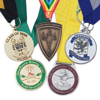 Prix d'usine personnalisé Médailles d'honneur 3D Rubans en tissu Médailles et trophées sportifs