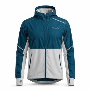 OEM Men’s Athletic Windbreaker <b>Jacket</b> Water Repellent <b>Reflective</b> Hooded <b>Running</b> and Hiking Wear - Product Image 4