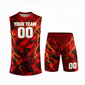 Ensemble de football 7v7 pour hommes adultes, taille plus, léger, respirant, été, 100% polyester, sublimé, personnalisé - Product Image 1