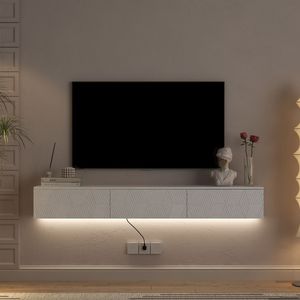 Mobile TV Moderno da Parete da 67 Pollici con LED a 16 Colori, Mobile Intrattenimento da 55, 60, 65 Pollici - Product Image 3