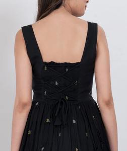 Vestido Elegante de Excelente Calidad, Ecológico, Lavable, Ligero, Tejido a Mano, Floral, Sin Mangas, Bordado, Corte en A, Ajustado, Cómodo - Product Image 6