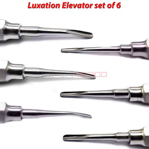 Luxation Elevator Set of 6 Dental Surgical Elevators Tooth Extracting Luxating Medic Instruments Tooth Extraction Loosening - Product Image 6