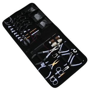 Big Hair Extension Tool Set with Micro Bead Remover Tape In Plier Keratin Bond <b>Cutter</b> 4 Beads Boxes Loop Hook Mini Scissor Set - Product Image 1