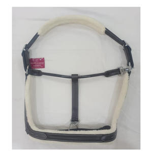 Style anglais de selle de licou en cuir de cheval élégant de haute qualité avec fourrure-Fabricant de grossiste direct de rembourrage de qualité - Product Image 5