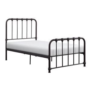 Cama Doble Metálica con Acabado Bronce Oscuro, Cama Moderna en Caja, 1 Pieza - Product Image 3