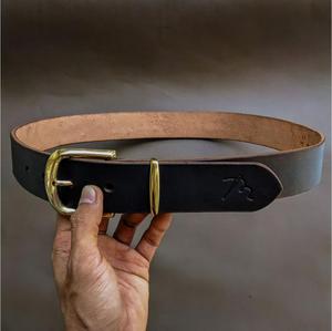 Cinturones de Cuero Genuino con Hebilla de Latón, Estilo Vintage, Cinturones de Cuero Grueso Personalizados y a la Moda para Accesorios Masculinos - Product Image 4
