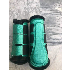 Botas de Cepillado para Caballos de Primera Calidad, Transpirables, Ligeras, Cómodas, de Colores Sólidos, Ajustables, para Deportes Ecuestres al Aire Libre - Product Image 2