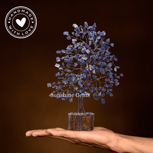 Árbol de la Vida de Lapislázuli al por Mayor con Alambre Plateado, Piedras Curativas de Gemas, Decoración para el Hogar - Product Image 5