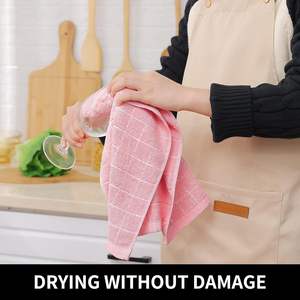 Paños de Cocina de Microfibra Tejida (Beige 13x28 Pulgadas) de Color Sólido, Suaves y Súper Absorbentes, de Secado Rápido y Ecológicos - Product Image 4