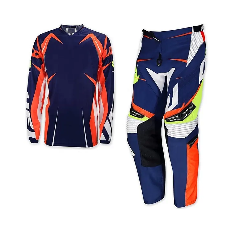 Unique style Professional Made New Fashion Motocross Jersey and Pants motorcycle racing suit Motocross Printed Suit